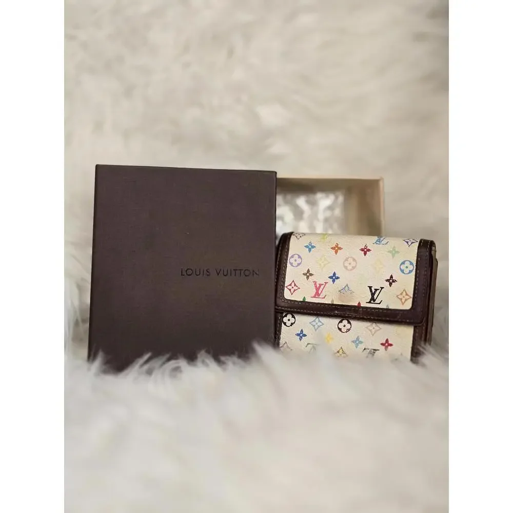 Louis Vuitton Monogram Multicolor Portefeiulle Elise Trifold